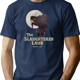 Slaughtered Lamb T-Shirt for Men & Women, T-Shirts Graphic Tee - Navy
