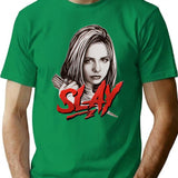Slay T-Shirt for Men & Women, T-Shirts Graphic Tee - Green