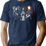 Souls Waifus T-Shirt for Men & Women, T-Shirts Graphic Tee - Navy