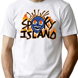 Spooky Island T-Shirt for Men & Women, T-Shirts Graphic Tee - White
