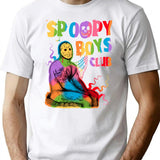 Spoopy Boys Club - Pride Edition T-Shirt for Men & Women, T-Shirts Graphic Tee - White