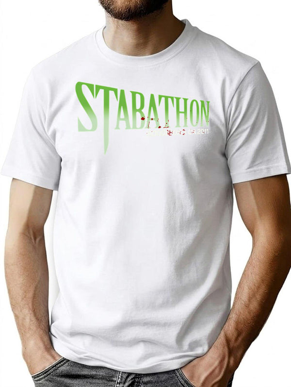 Stabathon Scream Ghostface T-Shirt T-Shirt for Men & Women, T-Shirts Graphic Tee - White