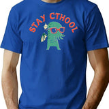 Stay Cthool T-Shirt for Men & Women, T-Shirts Graphic Tee - Blue