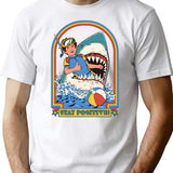 Stay Positive T-Shirt for Men & Women, T-Shirts Graphic Tee - White