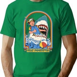 Stay Positive T-Shirt for Men & Women, T-Shirts Graphic Tee - Green