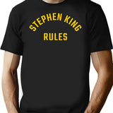 Stephen King Rules - Monster Squad T-Shirt for Men & Women, T-Shirts Graphic Tee - Black
