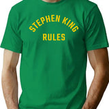 Stephen King Rules - Monster Squad T-Shirt for Men & Women, T-Shirts Graphic Tee - Green