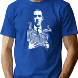 Storytime With Lovecraft T-Shirt for Men & Women, T-Shirts Graphic Tee - Blue