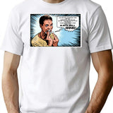 Stu Macher Scream Movie Comic Adaption Panel Art T-Shirt for Men & Women, T-Shirts Graphic Tee - White