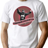 Suburban Sasquatch - B Movie Clean T-Shirt for Men & Women, T-Shirts Graphic Tee - White
