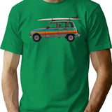 Surf 4L T-Shirt for Men & Women, T-Shirts Graphic Tee - Green