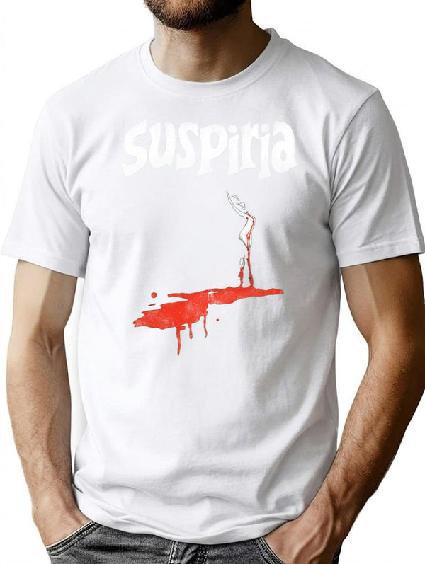 Suspiria T-Shirt for Men & Women, T-Shirts Graphic Tee - White
