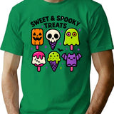 Sweet And Spooky Treats Cute Summerween Desserts T-Shirt for Men & Women, T-Shirts Graphic Tee - Green