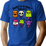 Sweet And Spooky Treats Cute Summerween Desserts T-Shirt for Men & Women, T-Shirts Graphic Tee - Blue