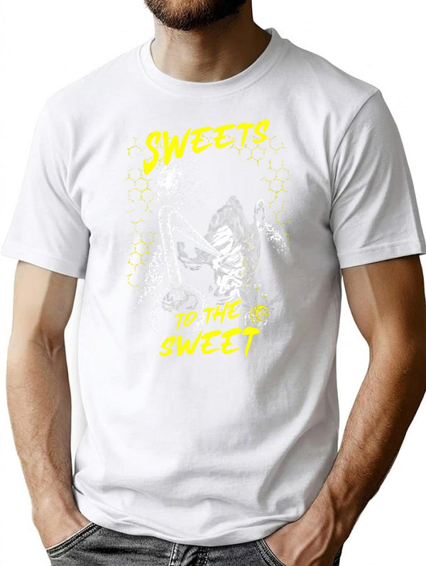 Sweets T-Shirt for Men & Women, T-Shirts Graphic Tee - White