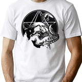 Tentacle Skull - Cthulhu Necronomicon Design T-Shirt for Men & Women, T-Shirts Graphic Tee - White