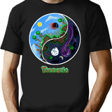 Terraria Game Night And Day Horror Design T-Shirt for Men & Women, T-Shirts Graphic Tee - Black