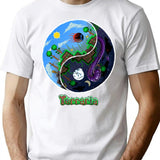 Terraria Game Night And Day Horror Design T-Shirt for Men & Women, T-Shirts Graphic Tee - White