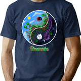 Terraria Game Night And Day Horror Design T-Shirt for Men & Women, T-Shirts Graphic Tee - Navy