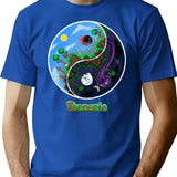 Terraria Game Night And Day Horror Design T-Shirt for Men & Women, T-Shirts Graphic Tee - Blue