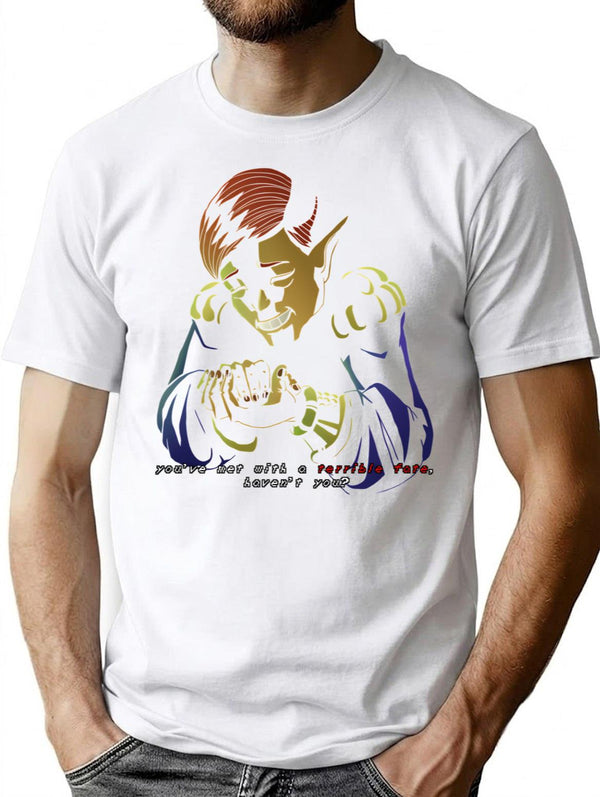 Terrible Fate T-Shirt for Men & Women, T-Shirts Graphic Tee - White