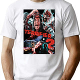 Terrifier 2- All Characters T-Shirt for Men & Women, T-Shirts Graphic Tee - White