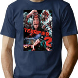 Terrifier 2- All Characters T-Shirt for Men & Women, T-Shirts Graphic Tee - Navy