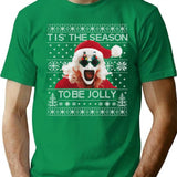 Terrifier 3 Santa Christmas T-Shirt for Men & Women, T-Shirts Graphic Tee - Green