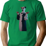 Terrifier Art The Clown Sunglasses Premium Heavyweight Cotton T-Shirt - Green