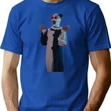 Terrifier Art The Clown Sunglasses Premium Heavyweight Cotton T-Shirt - Blue