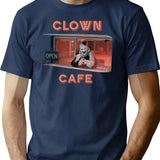 Terrifier Clown Cafe Essential Premium Heavyweight Cotton T-Shirt - Navy