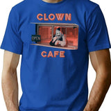 Terrifier Clown Cafe Essential Premium Heavyweight Cotton T-Shirt - Blue