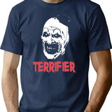 Terrifier Clown Classic Premium Heavyweight Cotton T-Shirt - Navy