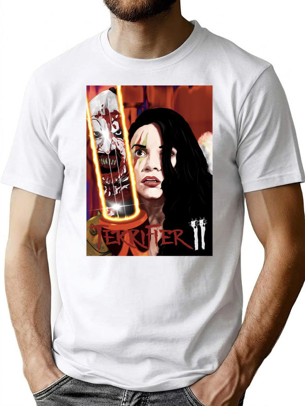 Terrifier Ii T-Shirt for Men & Women, T-Shirts Graphic Tee - White