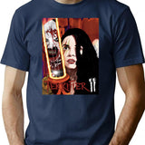 Terrifier Ii T-Shirt for Men & Women, T-Shirts Graphic Tee - Navy