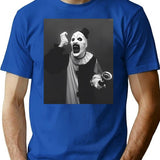 Terrifier Movie Art The Clown T-Shirt for Men & Women, T-Shirts Graphic Tee - Blue