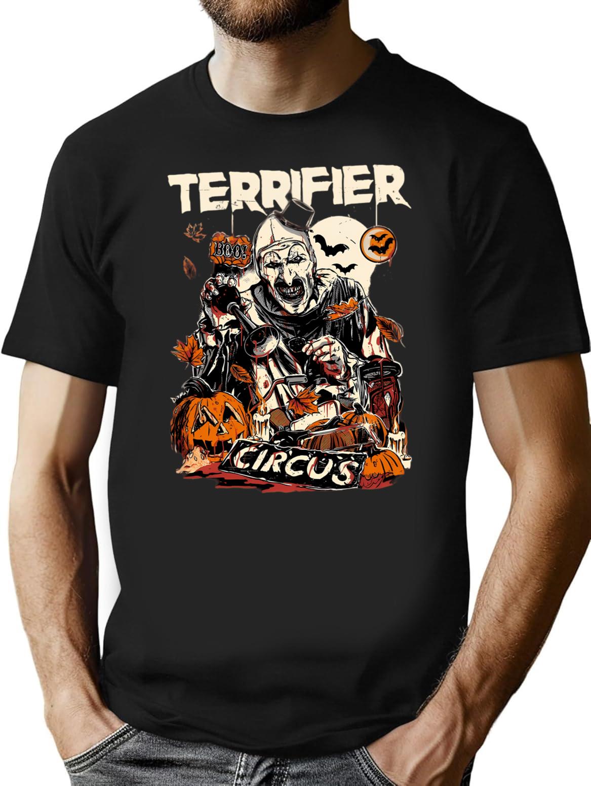 Terrifier T-Shirt for Men & Women, T-Shirts Graphic Tee - Black
