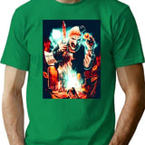 Terrifying Art And Clown T-Shirt for Men & Women, T-Shirts Graphic Tee - Green