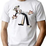 Terrifying Cartoon Clown T-Shirt for Men & Women, T-Shirts Graphic Tee - White
