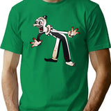 Terrifying Cartoon Clown T-Shirt for Men & Women, T-Shirts Graphic Tee - Green