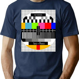 Testival No Signal Tv Test Screen Minimalist Graphic T-Shirt - Unisex Streetwear Tee - Navy