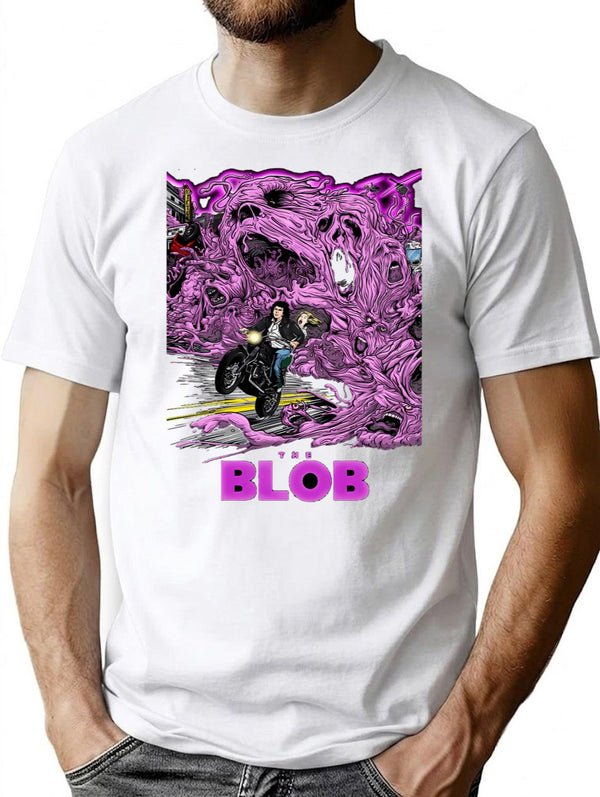 The Blob Scariest Movie Vintage 80S T-Shirt for Men & Women, T-Shirts Graphic Tee - White