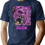 The Blob Scariest Movie Vintage 80S T-Shirt for Men & Women, T-Shirts Graphic Tee - Navy