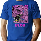 The Blob Scariest Movie Vintage 80S T-Shirt for Men & Women, T-Shirts Graphic Tee - Blue
