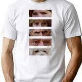 The Burbs Stare - Staredown Collage T-Shirt for Men & Women, T-Shirts Graphic Tee - White