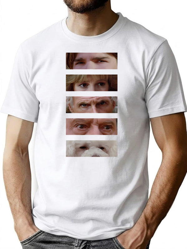 The Burbs Stare - Staredown Collage T-Shirt for Men & Women, T-Shirts Graphic Tee - White
