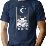 The Coffee T-Shirt for Men & Women, T-Shirts Graphic Tee - Navy