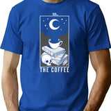 The Coffee T-Shirt for Men & Women, T-Shirts Graphic Tee - Blue