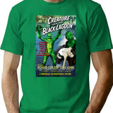 The Creature From The Black Lagoon Retro Style T-Shirt for Men & Women, T-Shirts Graphic Tee - Green