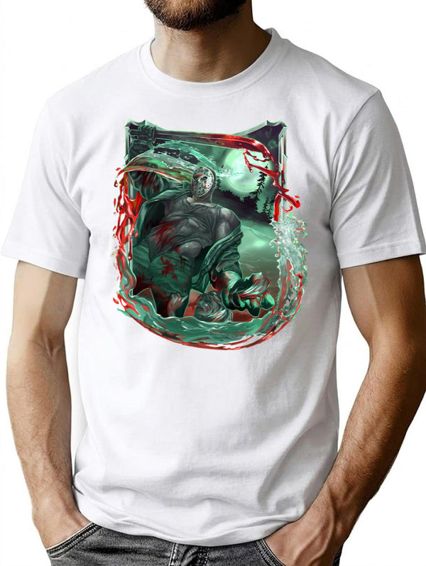 The Curse Of Crystal Lake T-Shirt for Men & Women, T-Shirts Graphic Tee - White